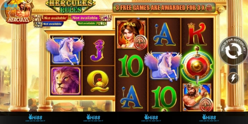 Bảng thanh toán tiền thưởng game Thần Hercules