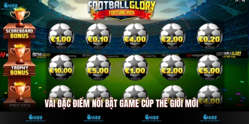 Vài đặc điểm nổi bật game Cúp Thế Giới mới