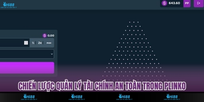 Chiến lược quản lý tài chính an toàn trong Plinko